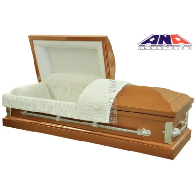 Ana Low Price Hot Sale American Style cercueil en acier 22 Ga avec échantillon