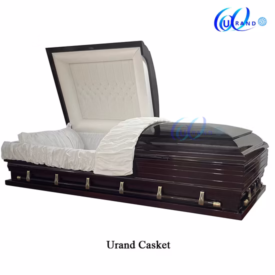 Cercueil et cercueil de vente chaude d'intérieur de velours adulte d'enterrement surdimensionné