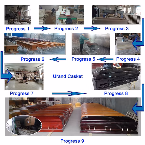 Cercueil et cercueil du Kenya en placage d'acajou surdimensionné de 33 po